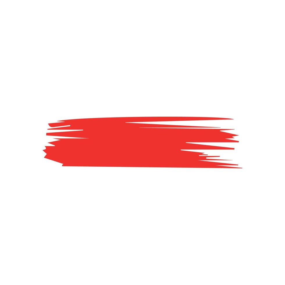 Red ink brush strokes isolated on white background. Grunge graphic elements. Dirty texture banners. Ink splatters. vector