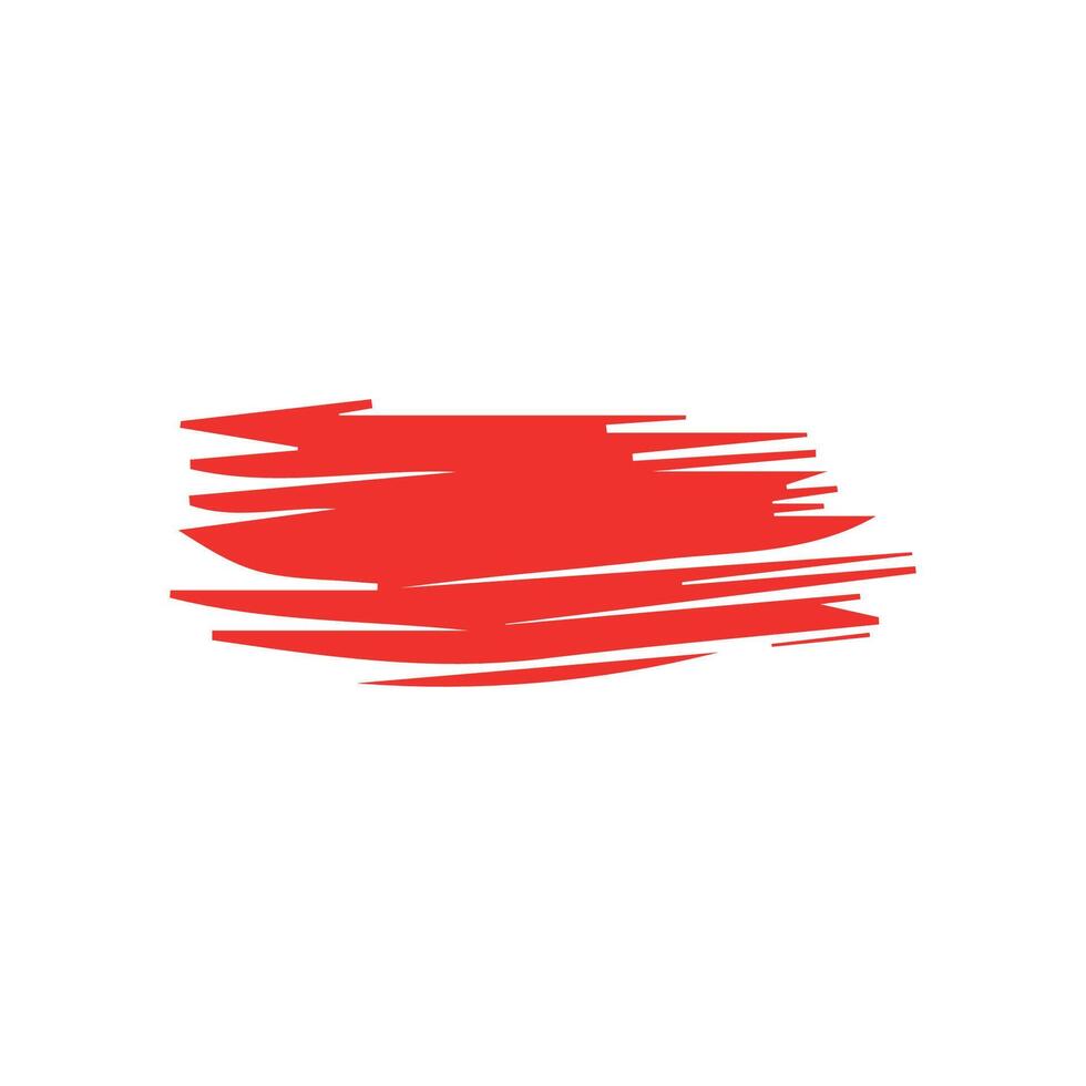 Red ink brush strokes isolated on white background. Grunge graphic elements. Dirty texture banners. Ink splatters. vector