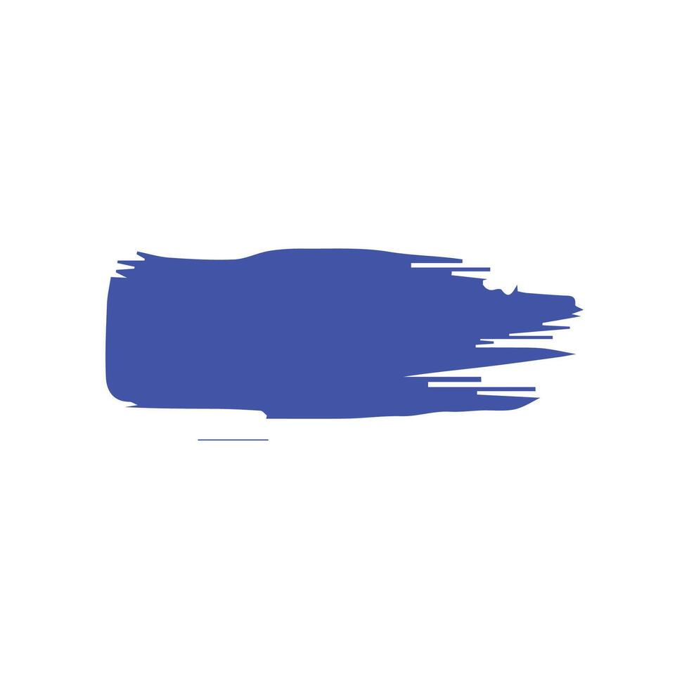 Blue ink brush strokes isolated on white background. Grunge graphic elements. Dirty texture banners. Ink splatters. vector