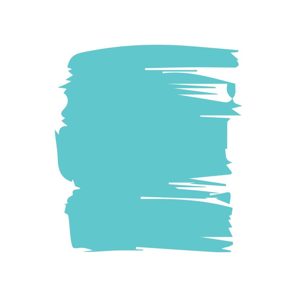 Blue ink brush strokes isolated on white background. Grunge graphic elements. Dirty texture banners. Ink splatters. vector