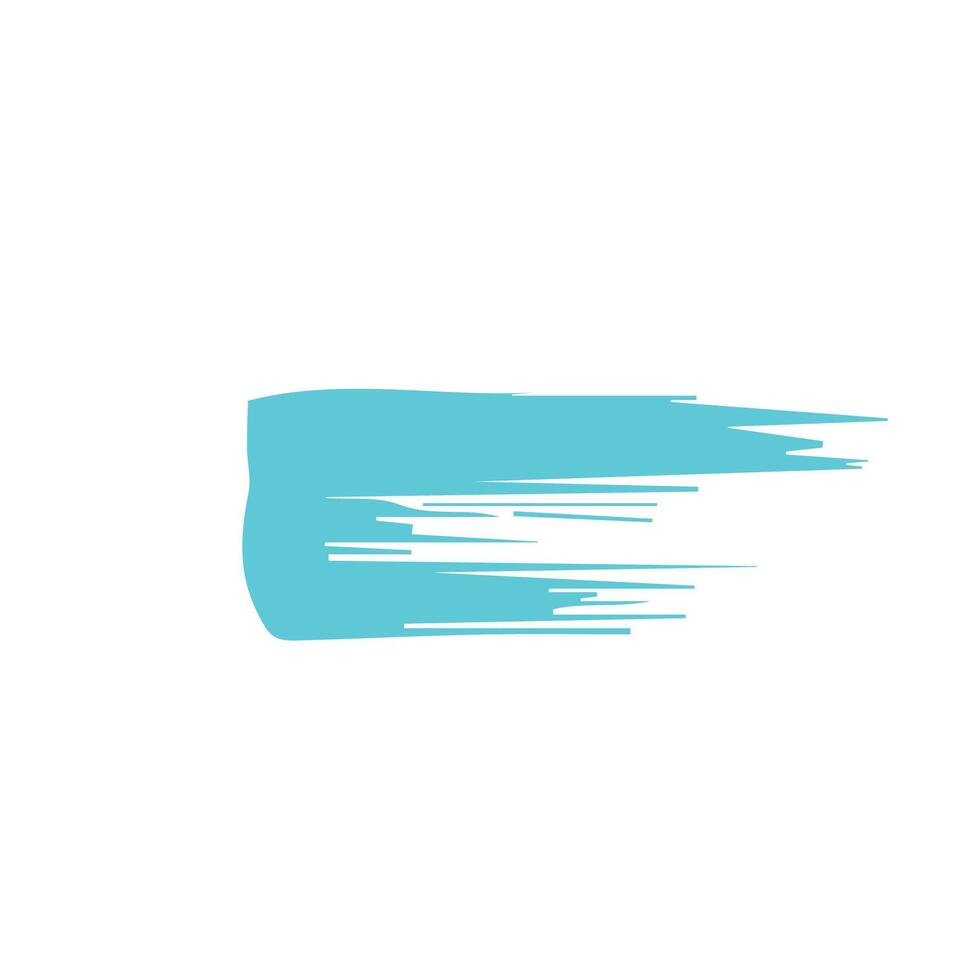 Blue ink brush strokes isolated on white background. Grunge graphic elements. Dirty texture banners. Ink splatters. vector