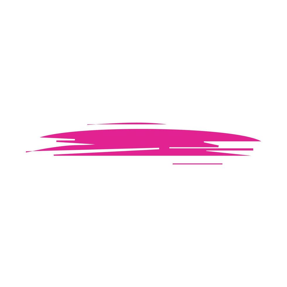 Pink ink brush strokes isolated on white background. Grunge graphic elements. Dirty texture banners. Ink splatters. vector