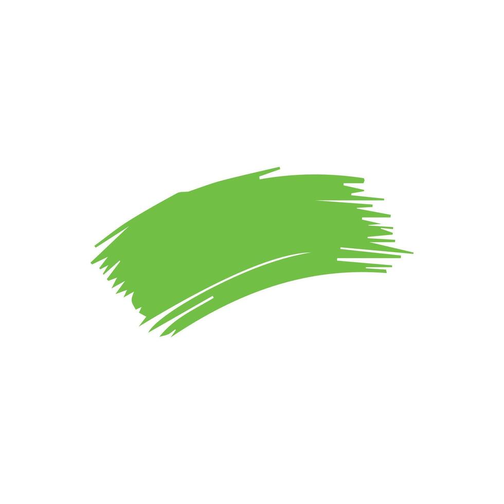 Green ink brush strokes isolated on white background. Grunge graphic elements. Dirty texture banners. Ink splatters. vector