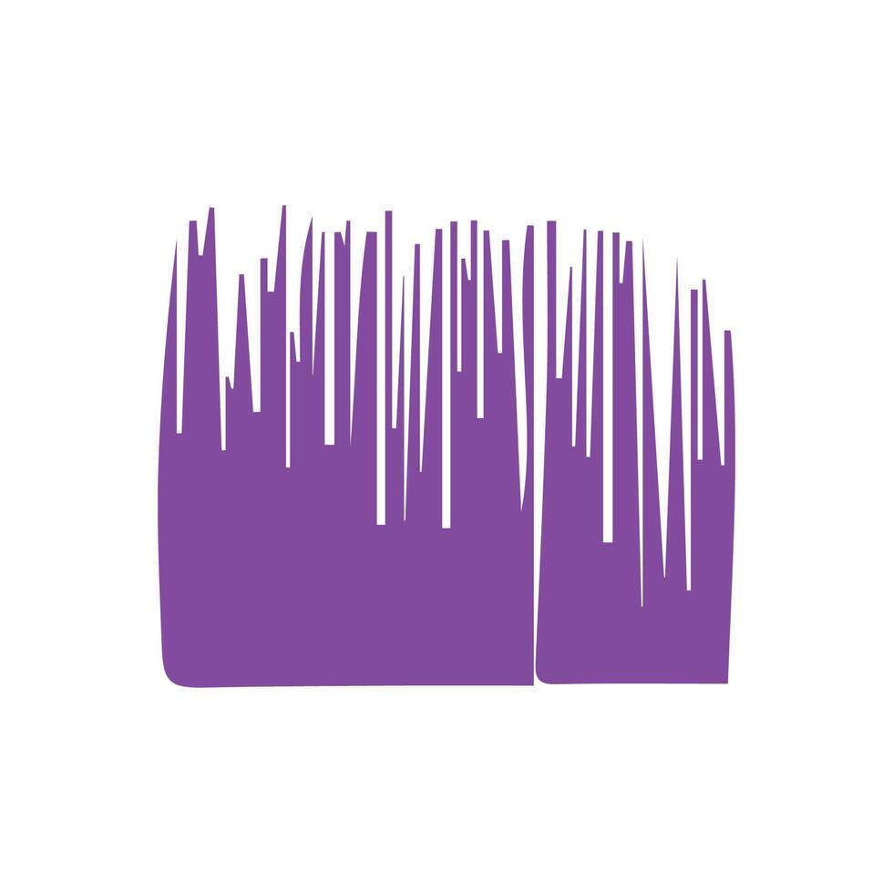 Purple ink brush strokes isolated on white background. Grunge graphic elements. Dirty texture banners. Ink splatters. vector
