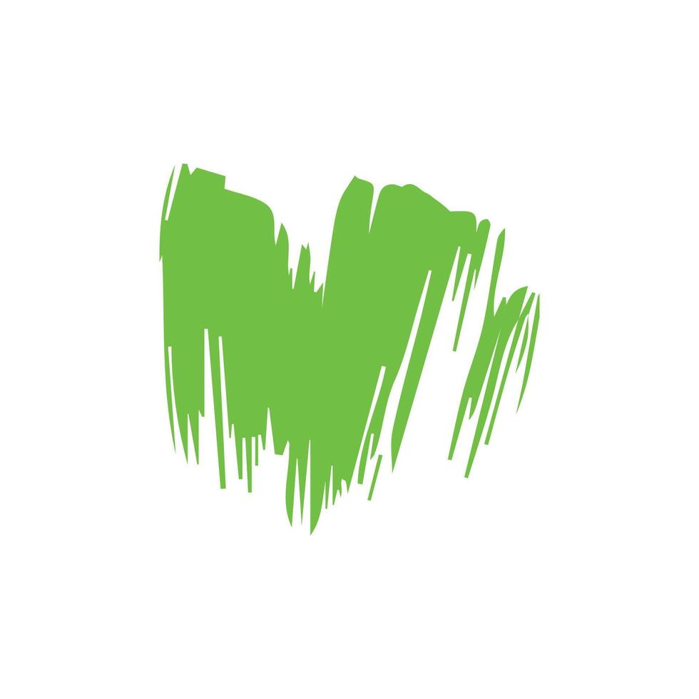 Green ink brush strokes isolated on white background. Grunge graphic elements. Dirty texture banners. Ink splatters. vector