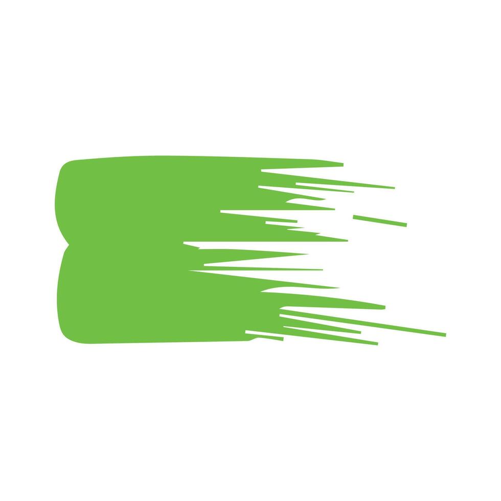 Green ink brush strokes isolated on white background. Grunge graphic elements. Dirty texture banners. Ink splatters. vector