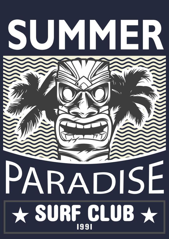 Summer Paradise T-shirt design vector