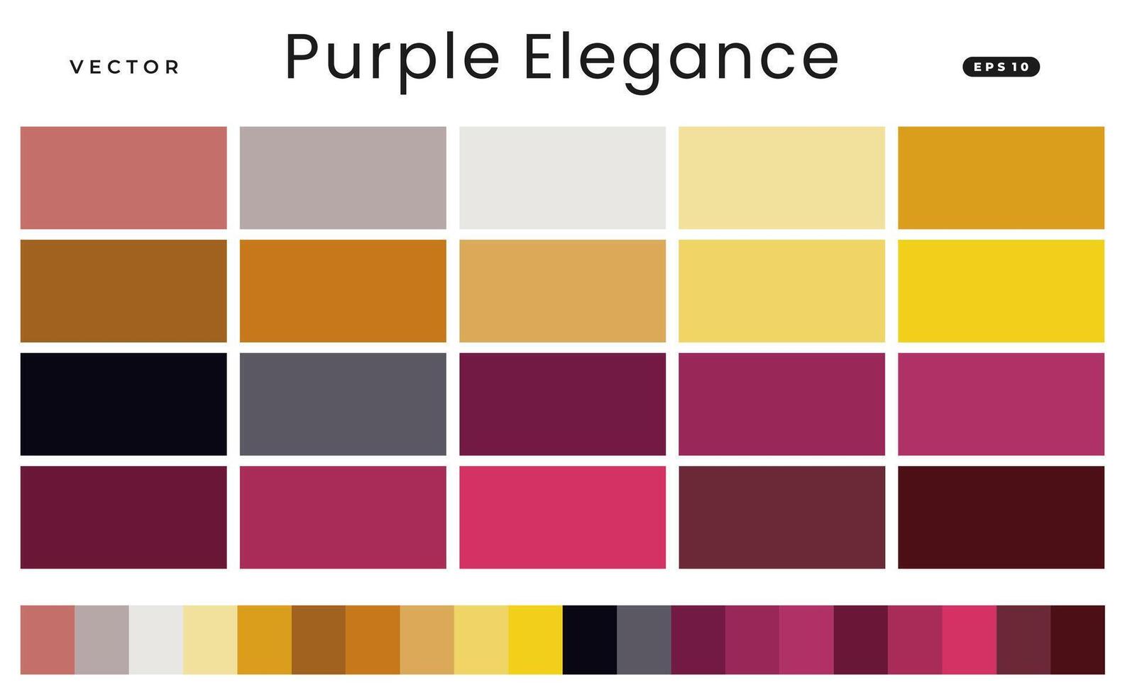 Purple Elegance Color Scheme Palettes vector