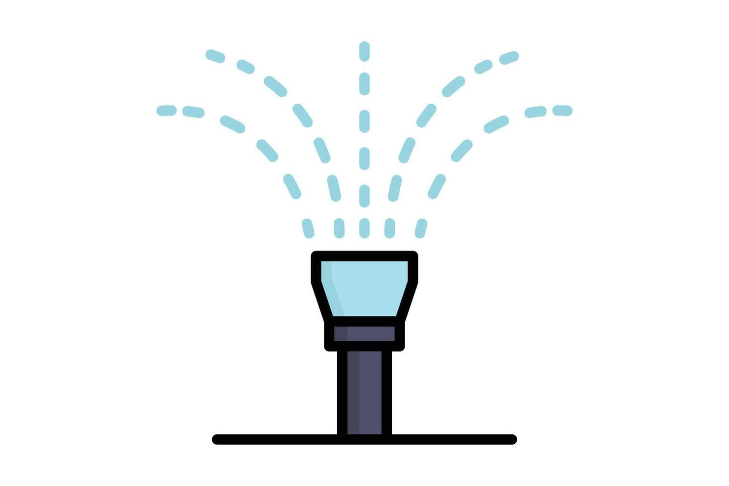 sprinkler icon. icon related to durability. colored outline icon style. watering elements illustration vector
