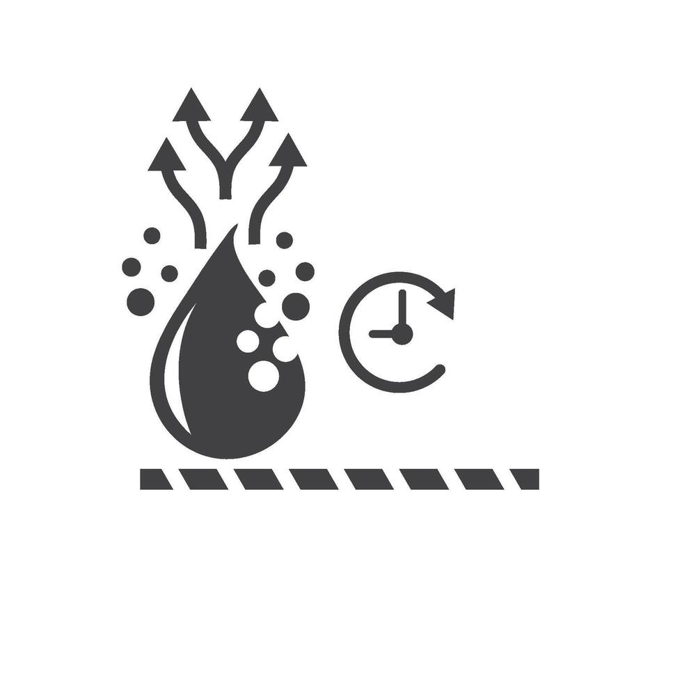 quick dry icon concept design template vector