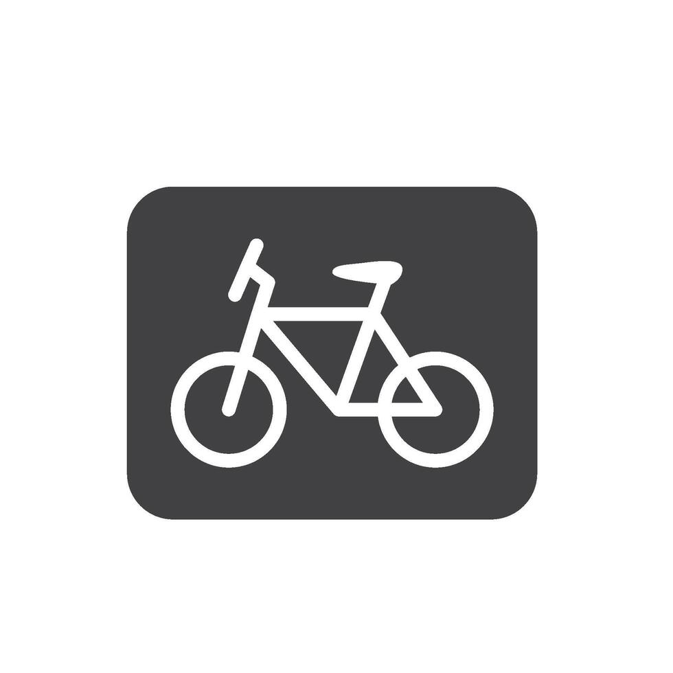 black bycycle icon element design vector