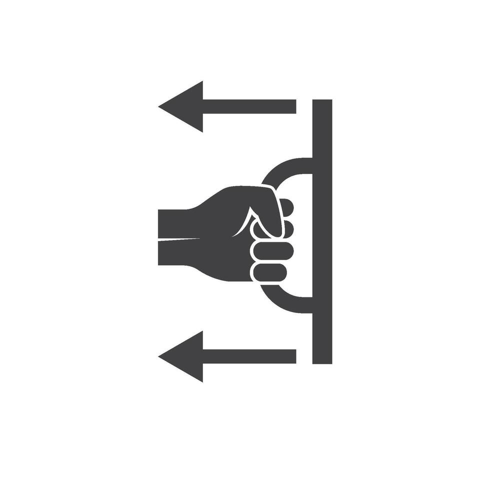 pull sign icon element design template vector