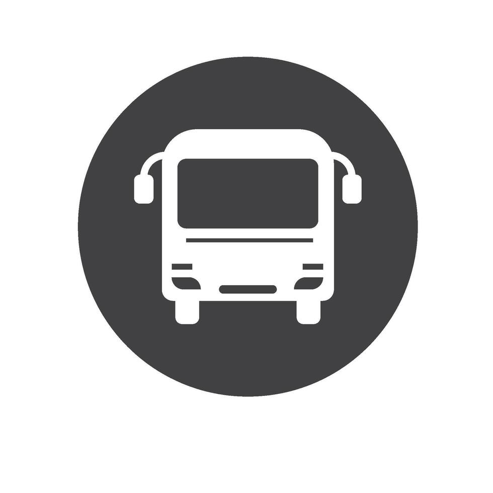 bus station icon element design template vector