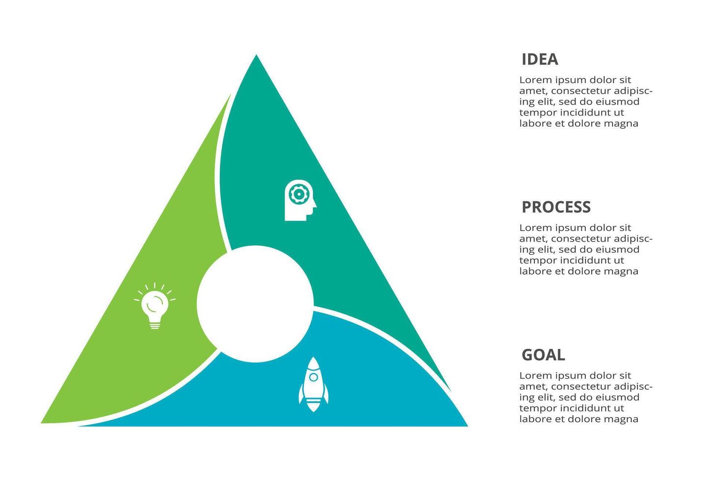 Creative concept for infographic with 3 steps, options, parts or processes. Business data visualization. vector
