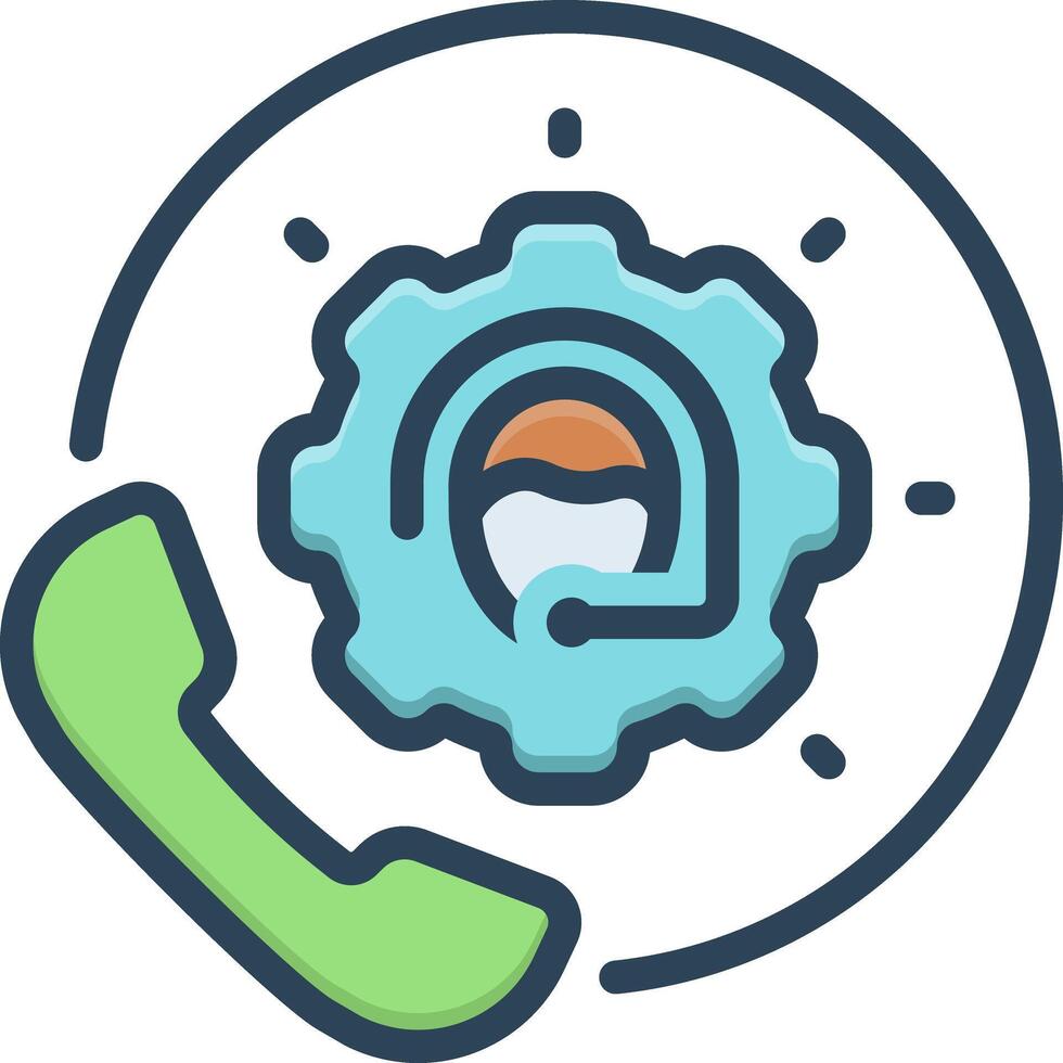 Color icon for service vector
