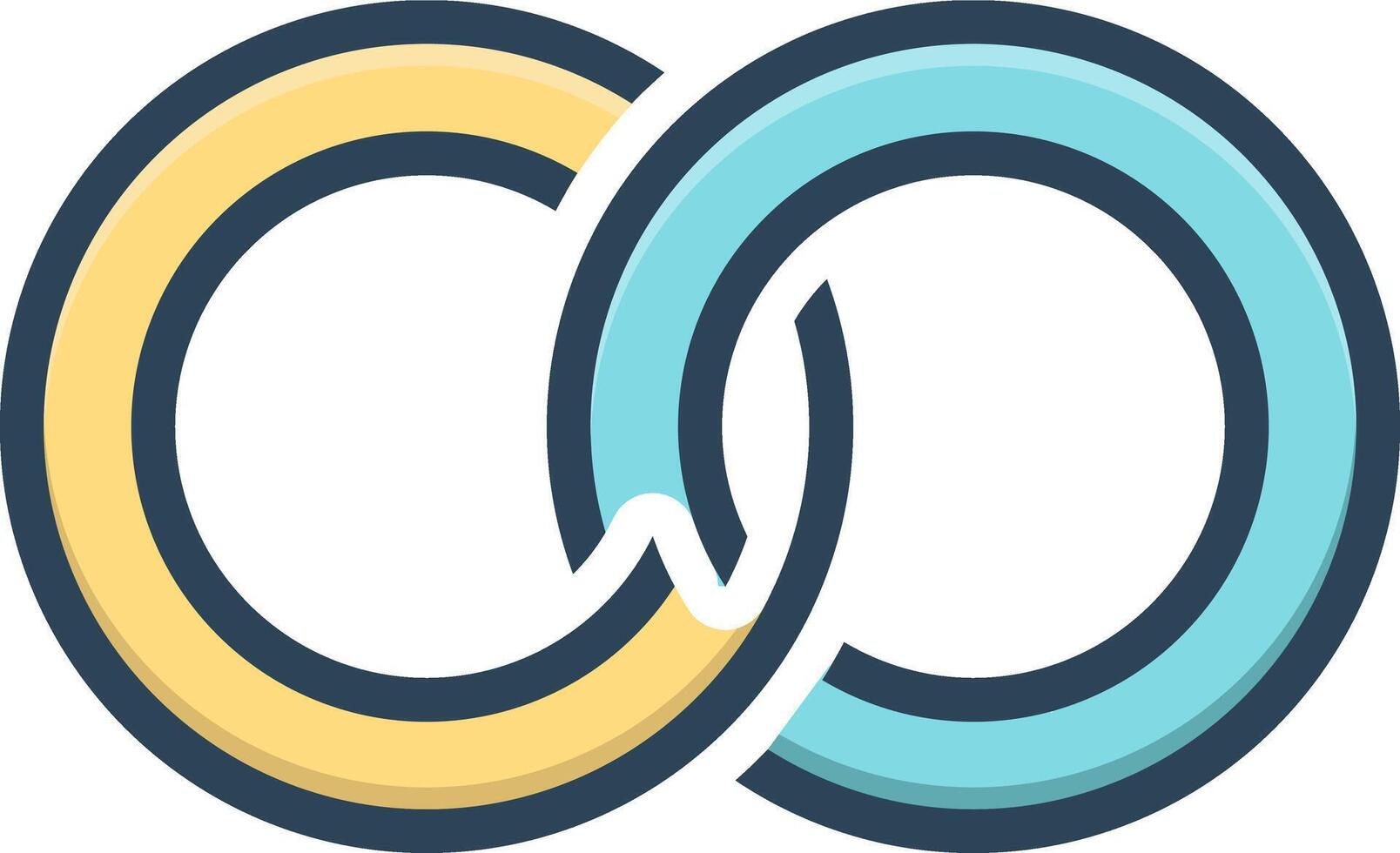 Color icon for double vector