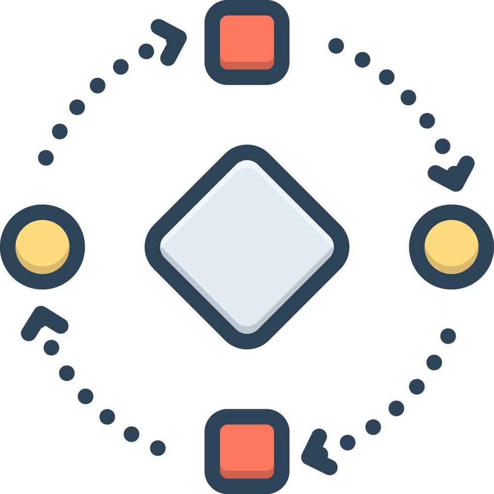 Color icon for change vector