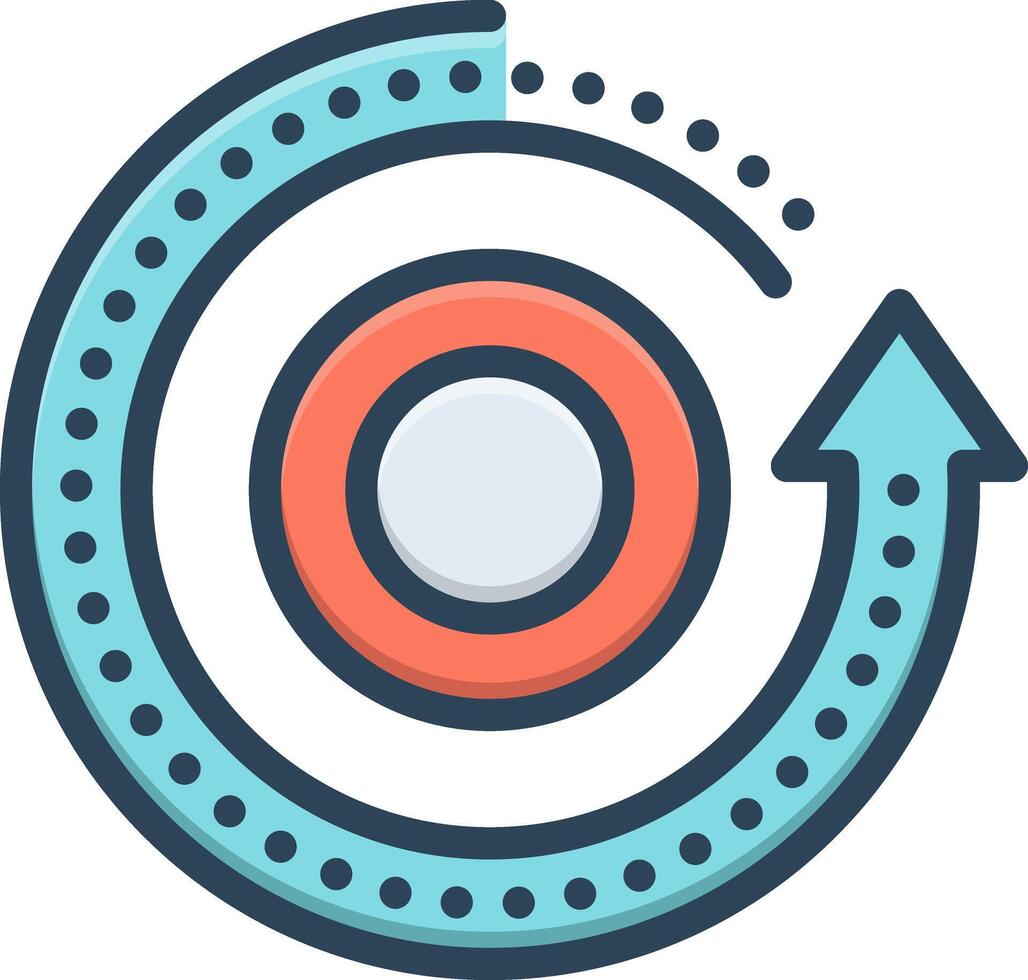 Color icon for reload vector