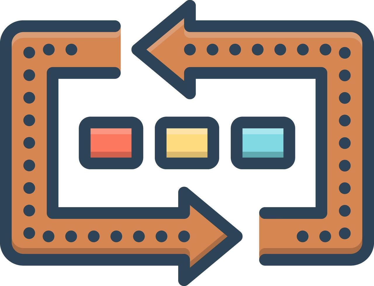 Color icon for replace vector