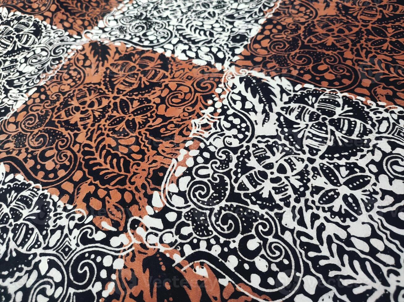 beautiful floral patterned fabric background photo