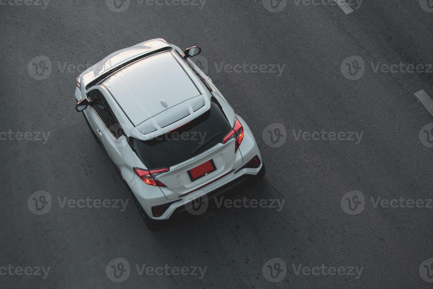 High angle view of car photo
