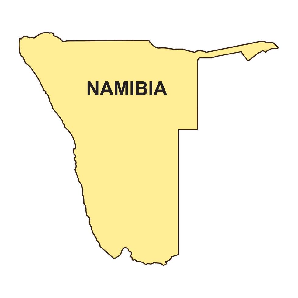 Map of Namibia vector