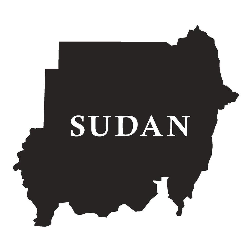 Map of Sudan vector