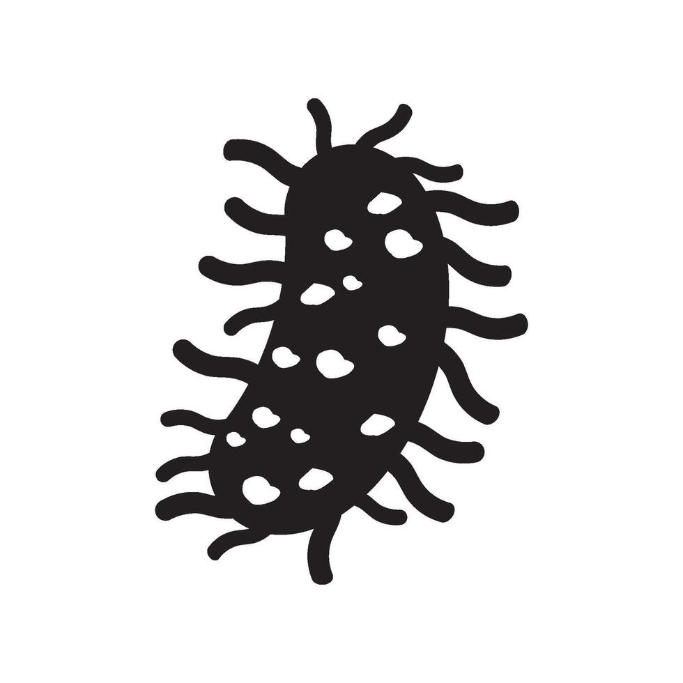 Bacteria, microbes, virus icon vector
