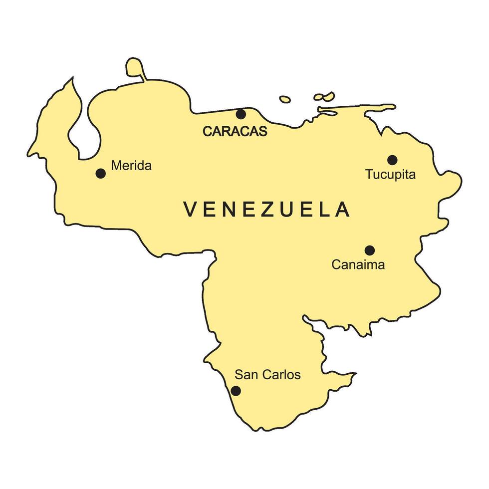 Venezuela country map vector
