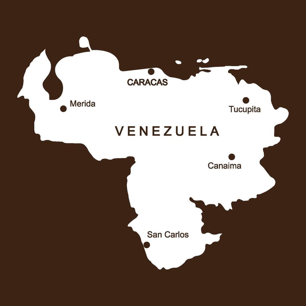 Venezuela country map vector