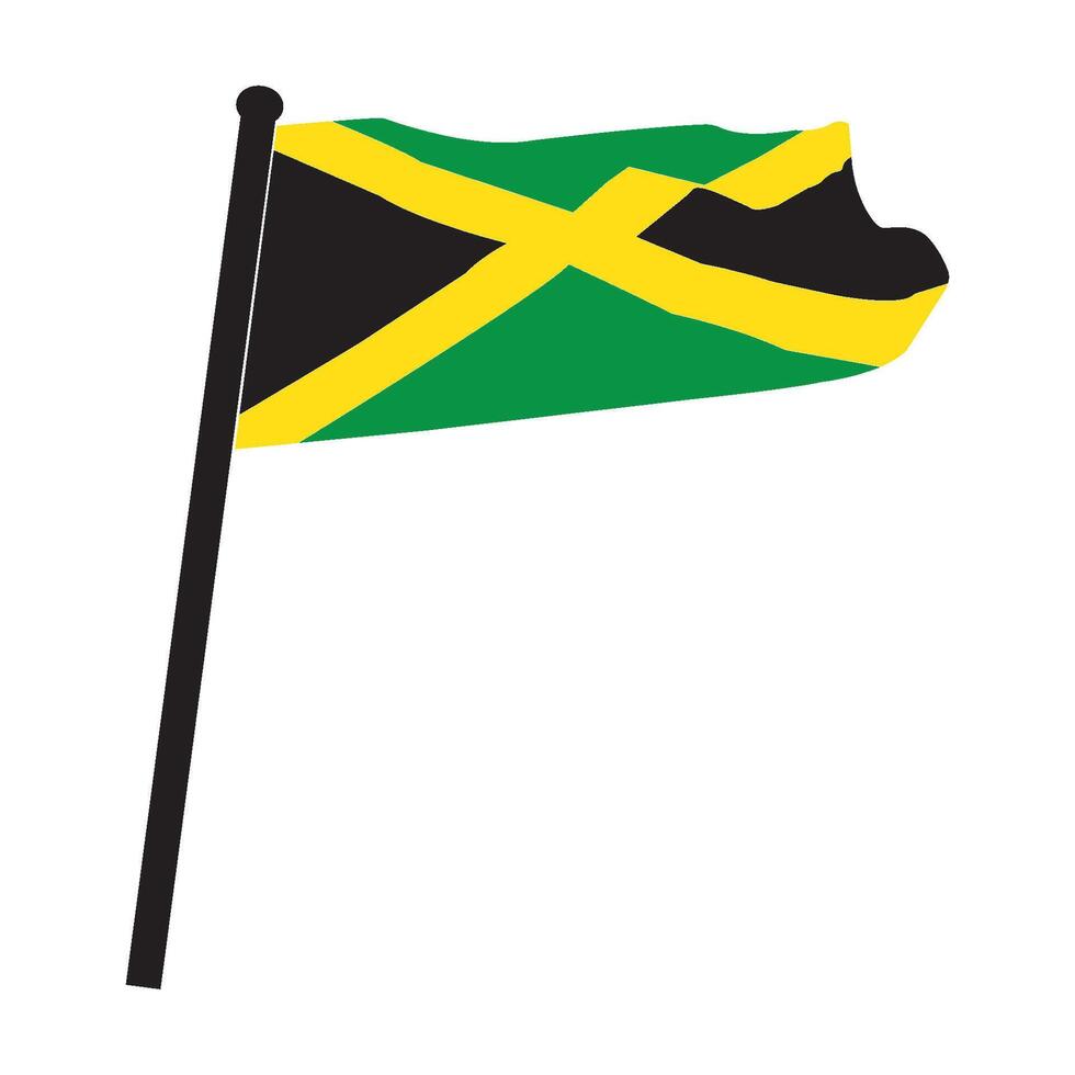 Jamaica flag design vector