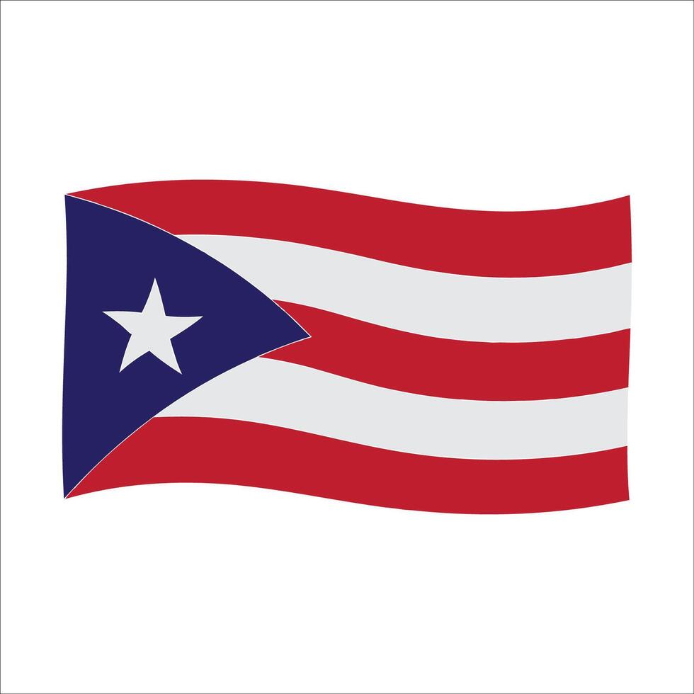 Puerto Rico flag vector