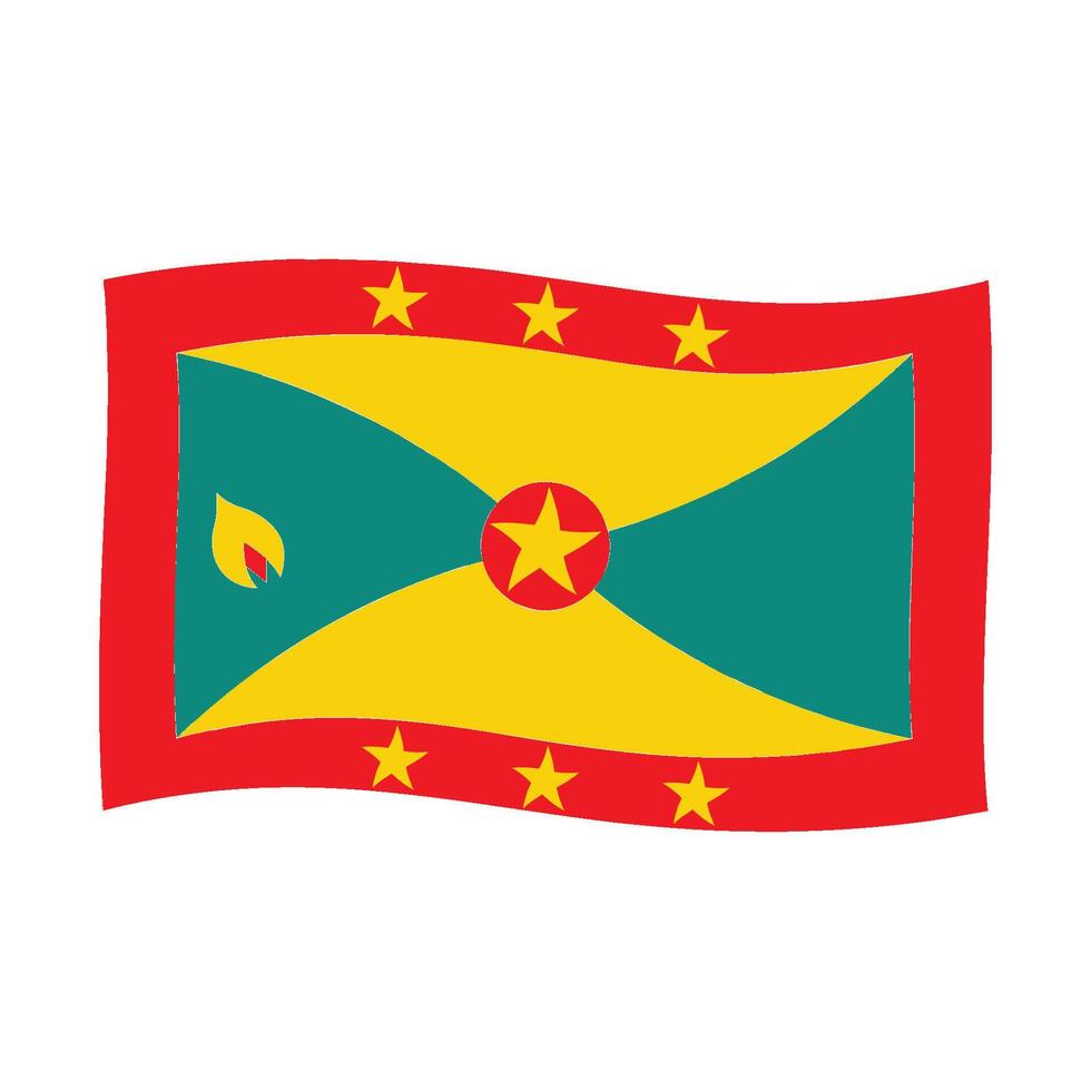 Grenada flag icon vector