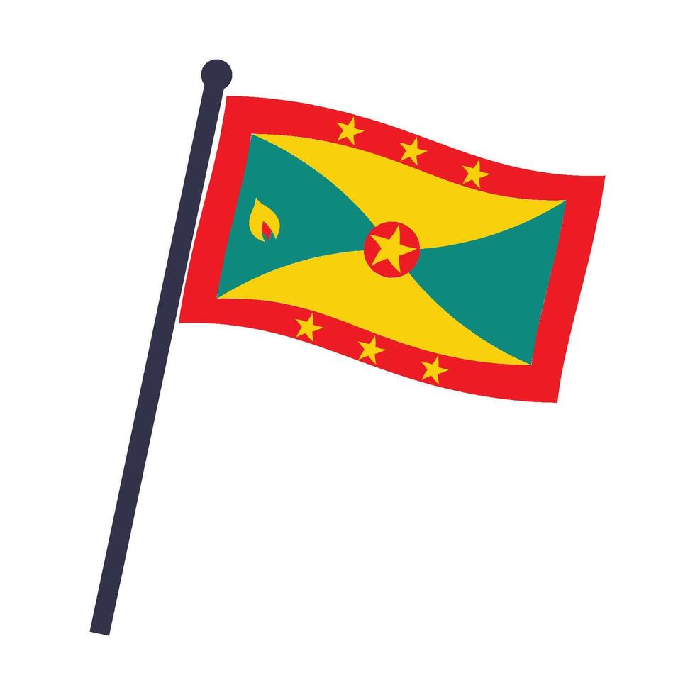 Grenada flag icon vector
