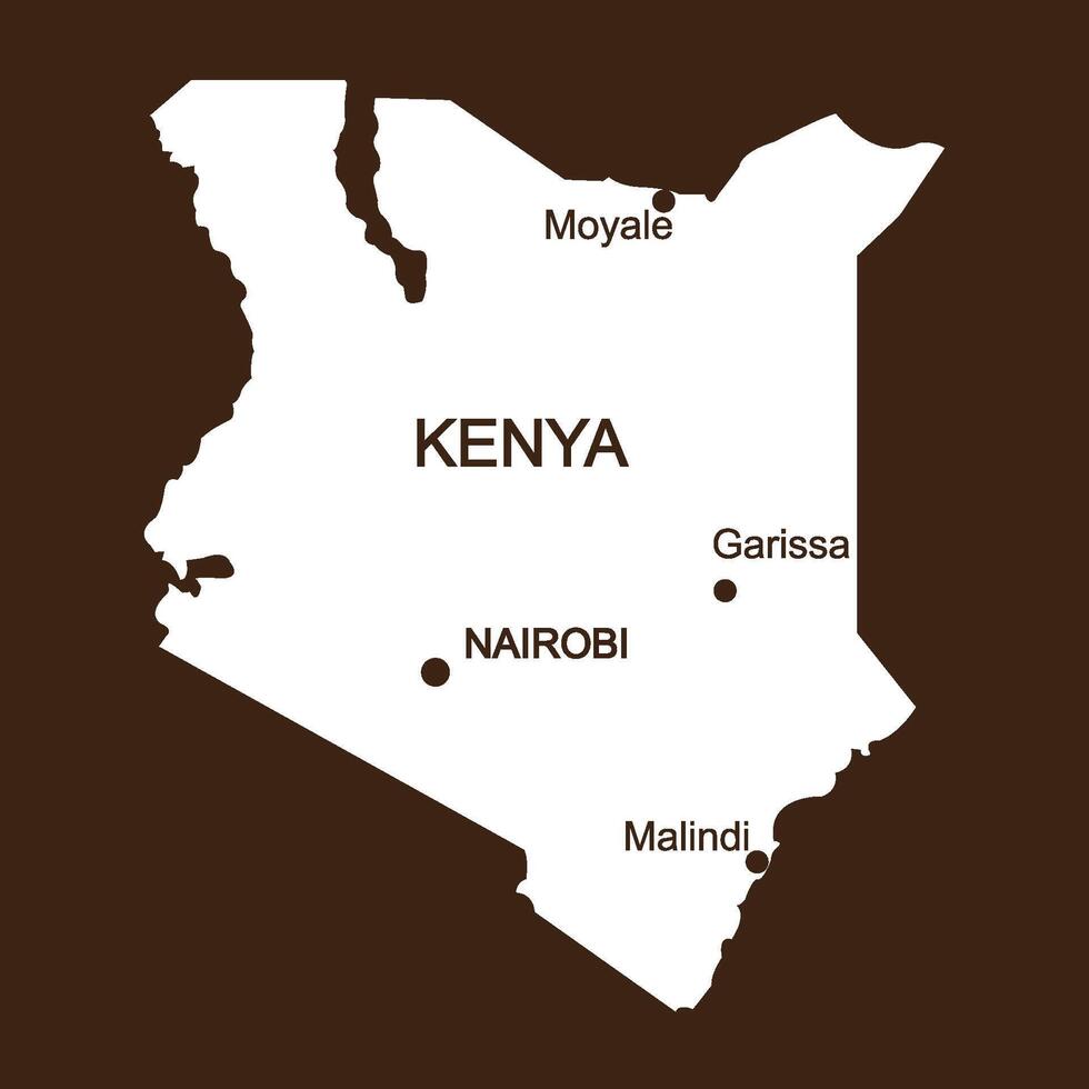Kenya country map vector