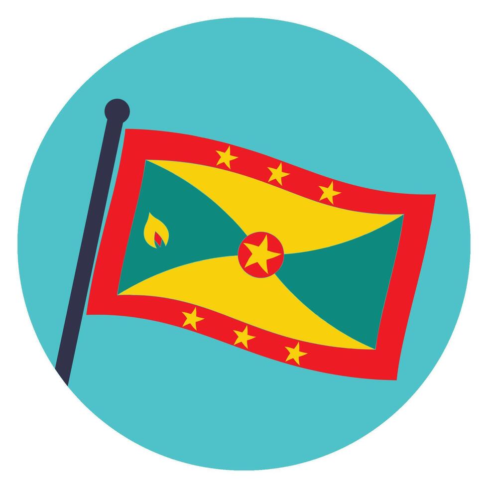 Grenada flag icon vector