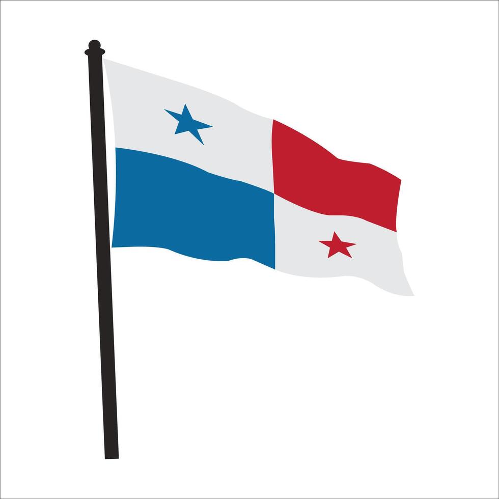 Panama flag icon vector