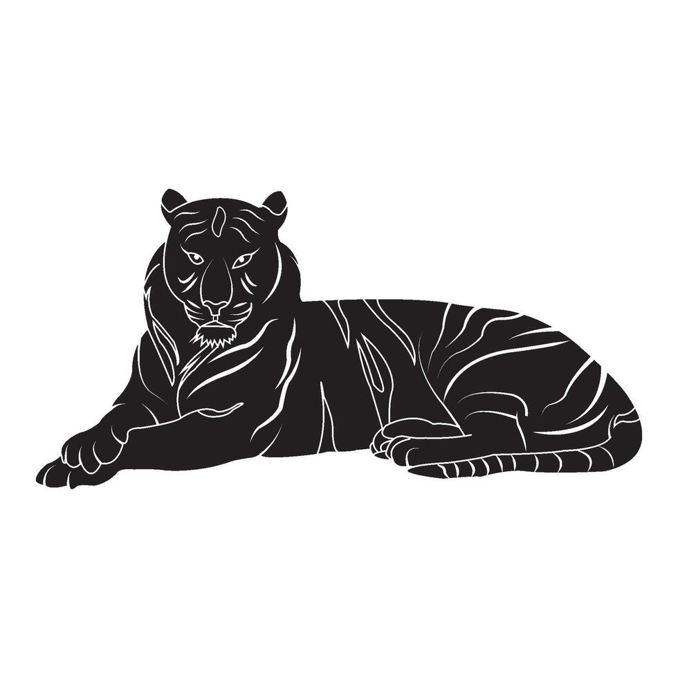 Tiger icon design vector