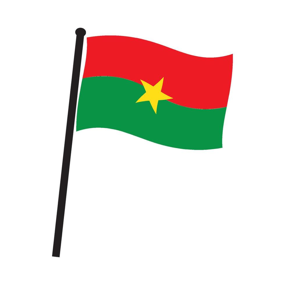 Burkina Faso country flag vector