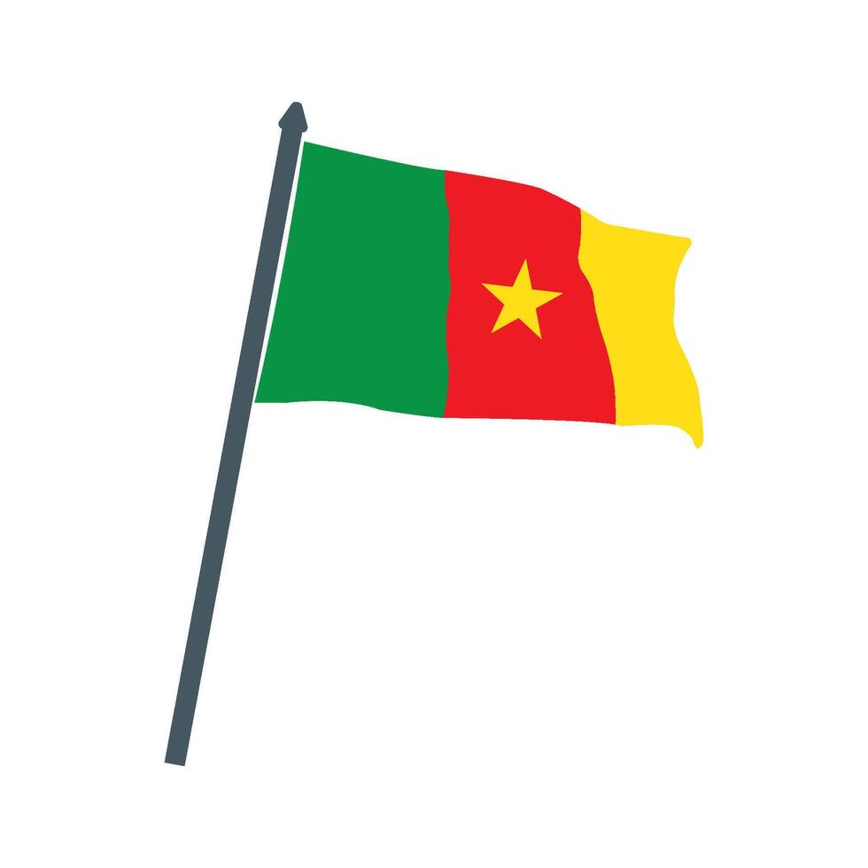 Cameroon flag icon vector