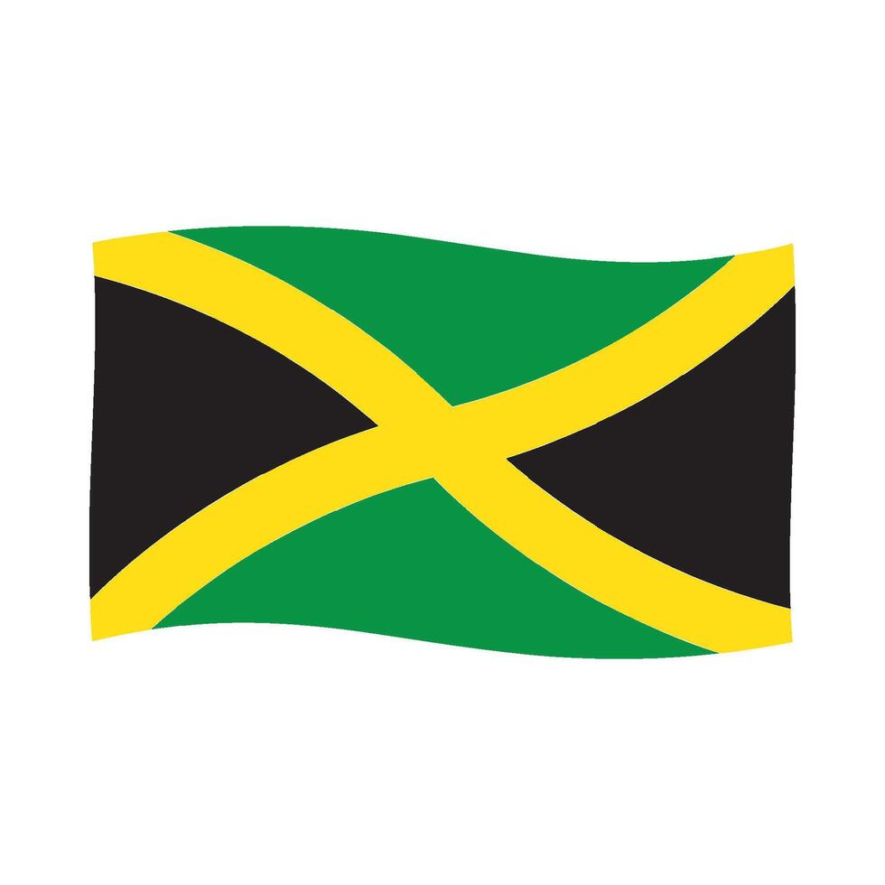 Jamaica flag design vector
