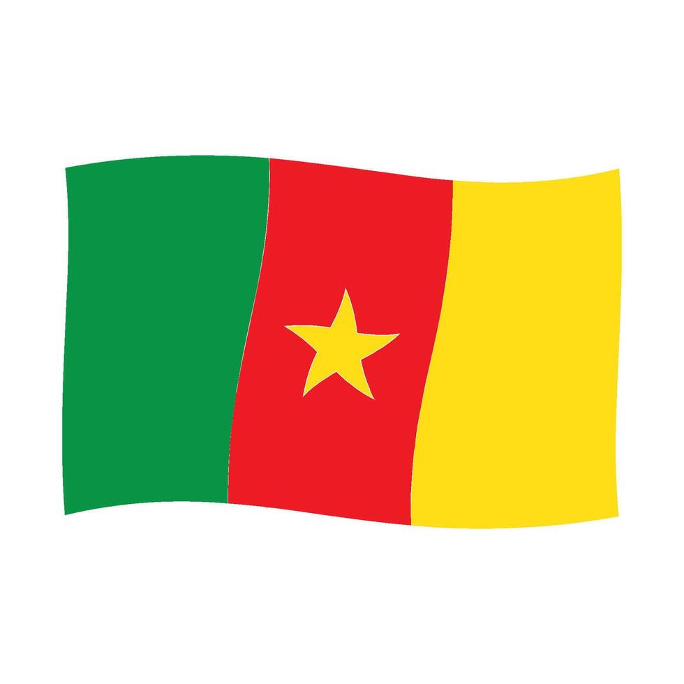 Cameroon flag icon vector