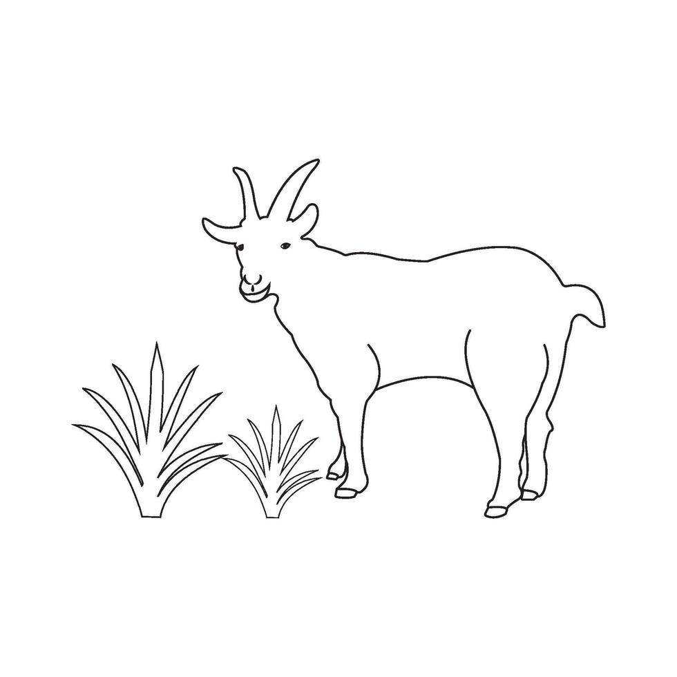 Goat icon design vector