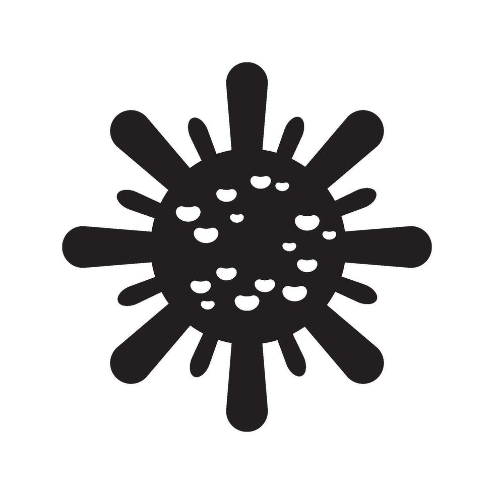 Bacteria, microbes, virus icon vector