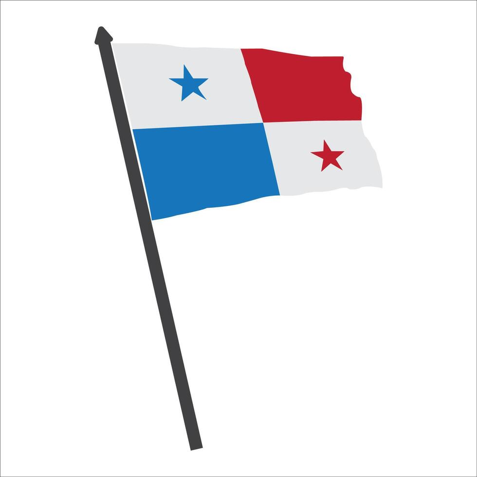 Panama flag icon vector