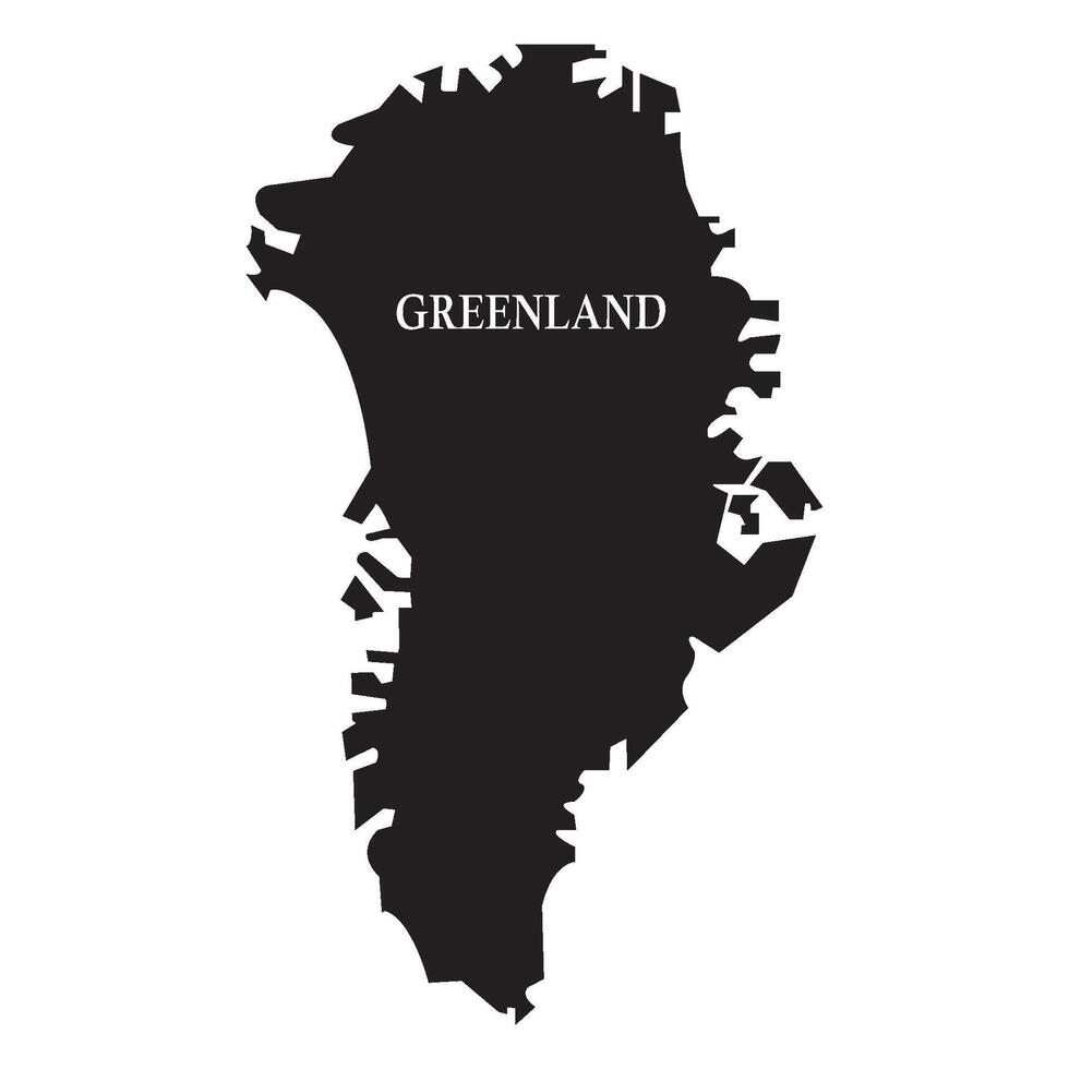 Greenland map design vector