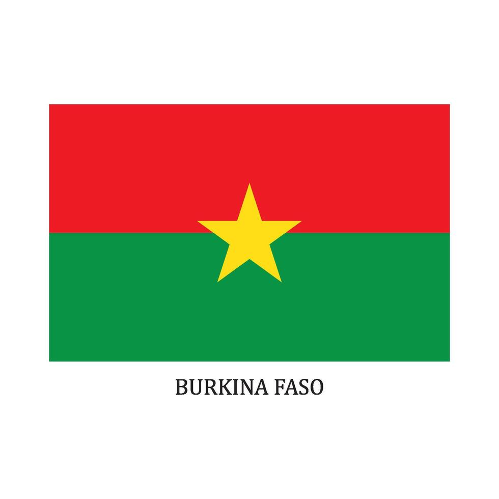 Burkina Faso country flag vector