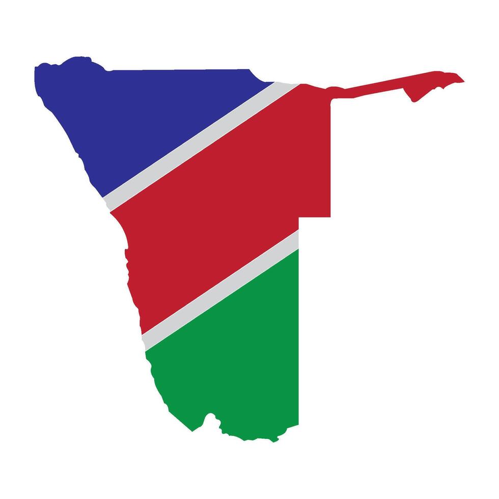 Map of Namibia vector