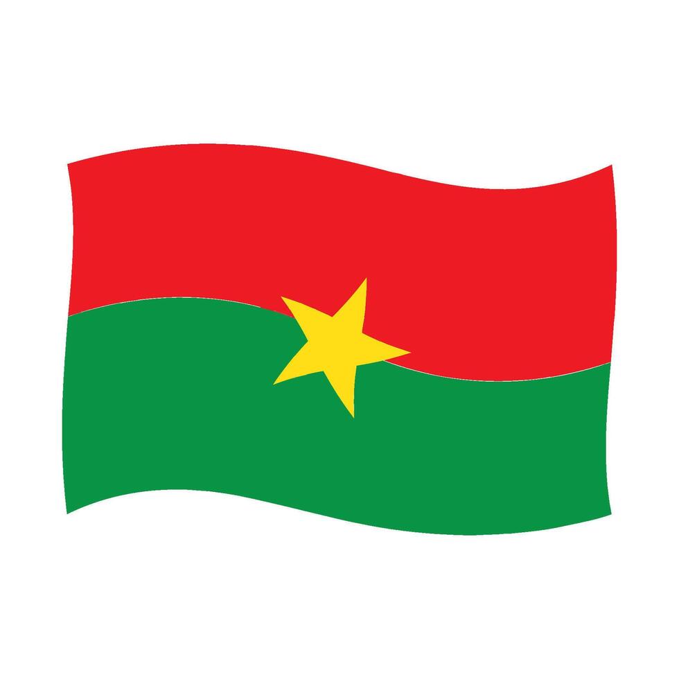 Burkina Faso country flag vector