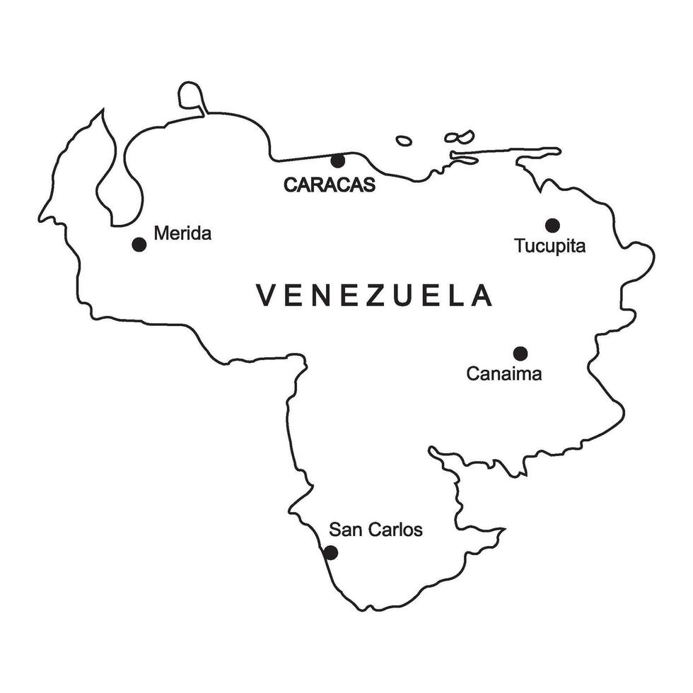 Venezuela country map vector